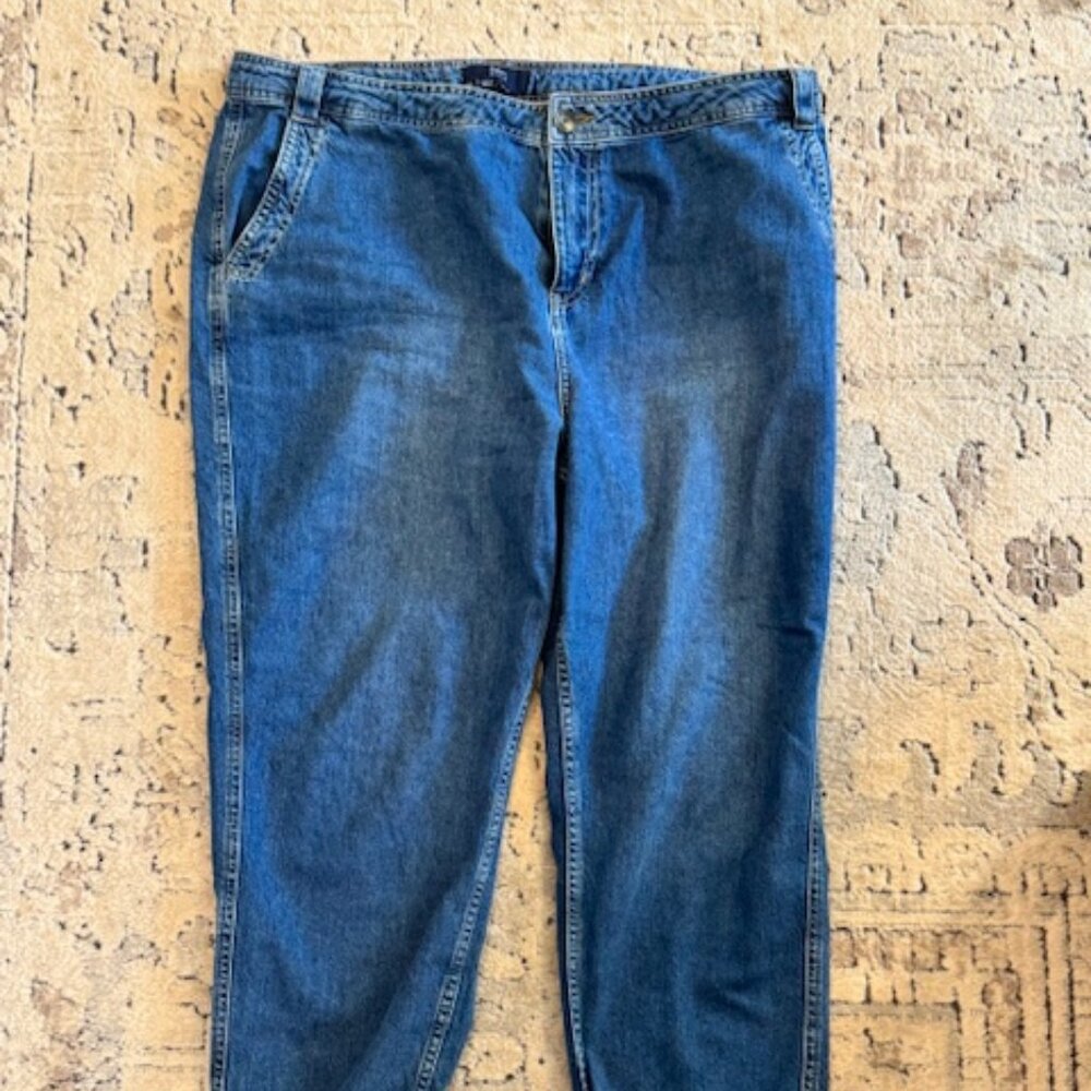 Boden elastic ankle skinny jeans size 16/18